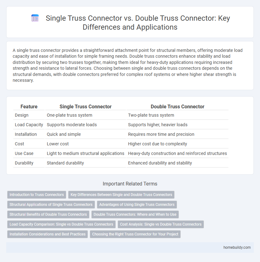 Single Truss Connector vs. Double Truss Connector: Key Differences and Applications