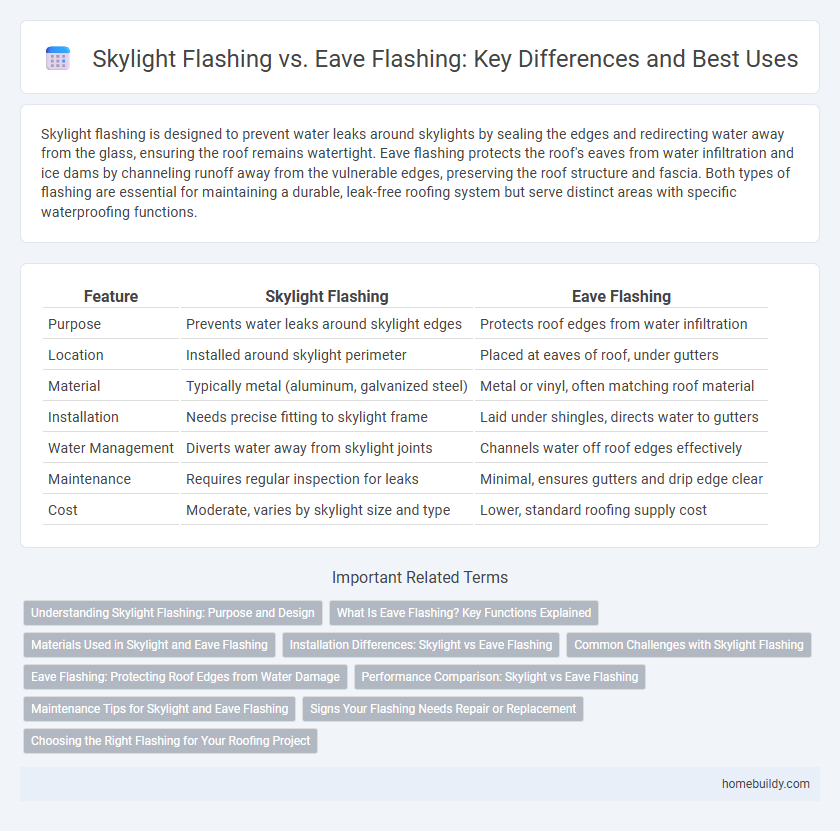 Skylight Flashing vs. Eave Flashing: Key Differences and Best Uses