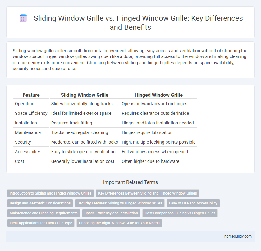 Sliding Window Grille vs. Hinged Window Grille: Key Differences and Benefits
