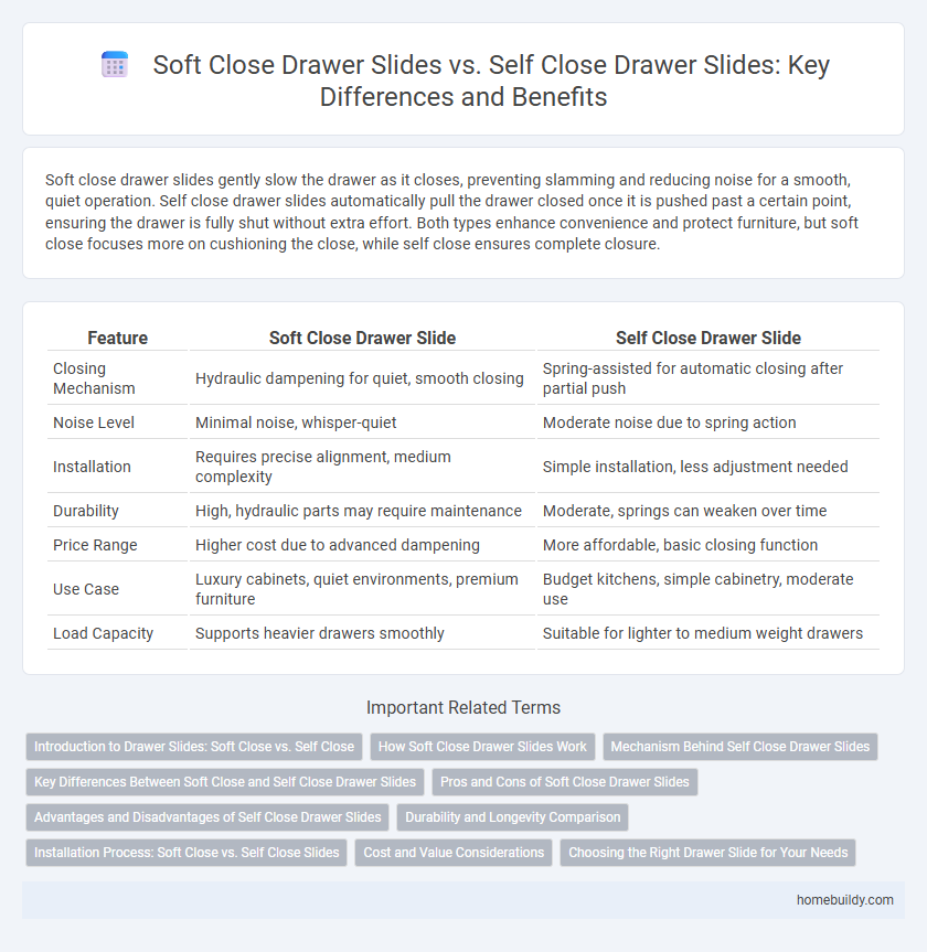 Soft Close Drawer Slides vs. Self Close Drawer Slides: Key Differences and Benefits