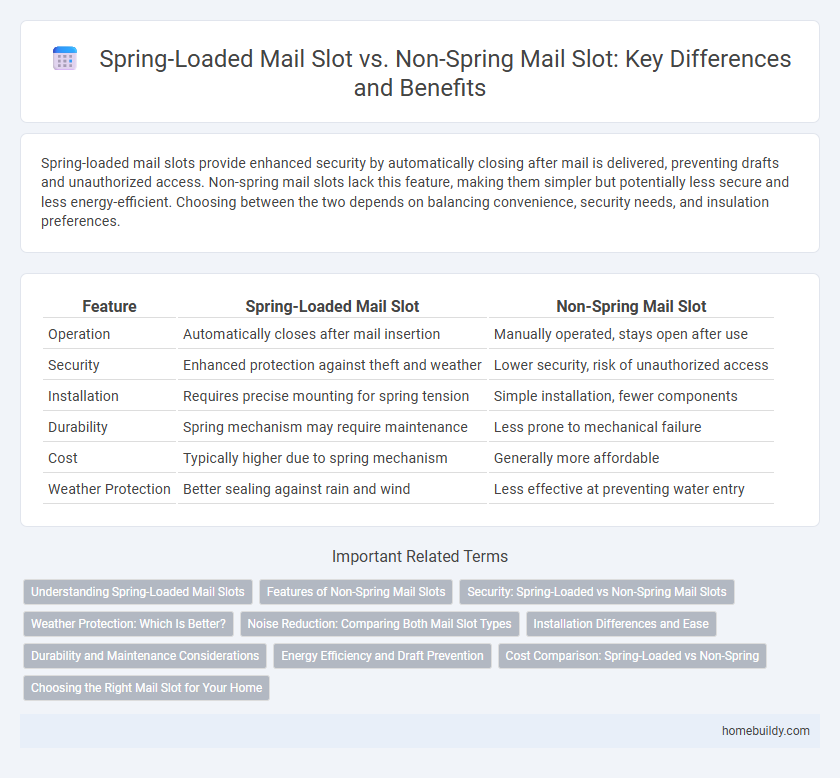 Spring-Loaded Mail Slot vs. Non-Spring Mail Slot: Key Differences and Benefits