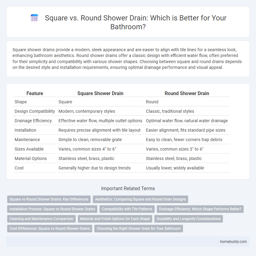 Square vs. Round Shower Drain: Which is Better for Your Bathroom?