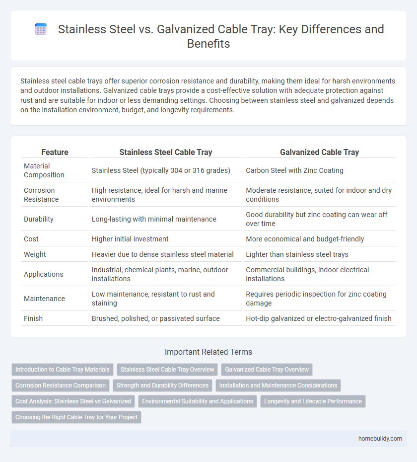 Stainless Steel vs. Galvanized Cable Tray: Key Differences and Benefits