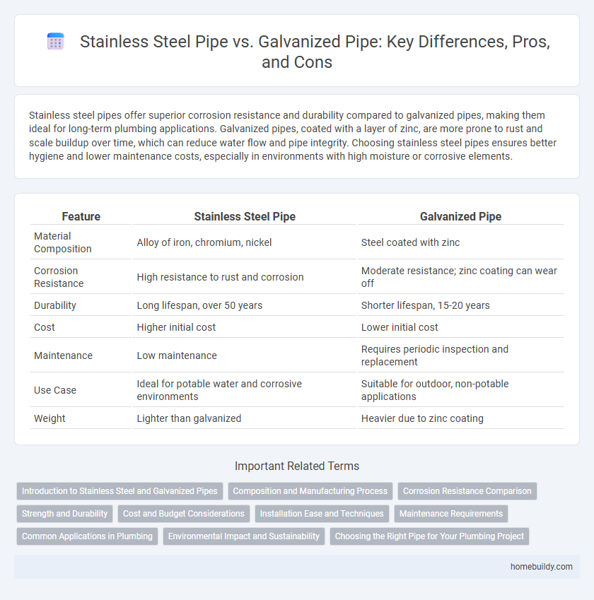 Stainless Steel Pipe vs. Galvanized Pipe: Key Differences, Pros, and Cons