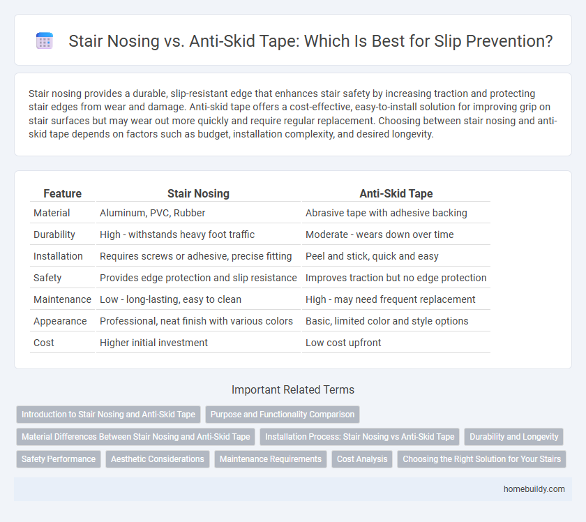 Stair Nosing vs. Anti-Skid Tape: Which Is Best for Slip Prevention?