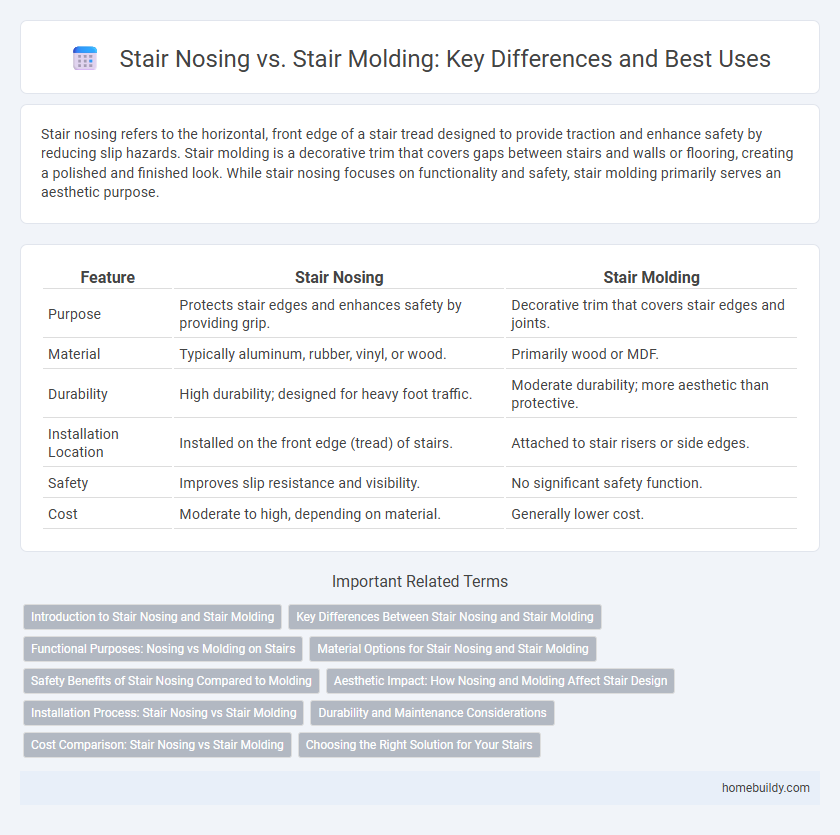 Stair Nosing vs. Stair Molding: Key Differences and Best Uses