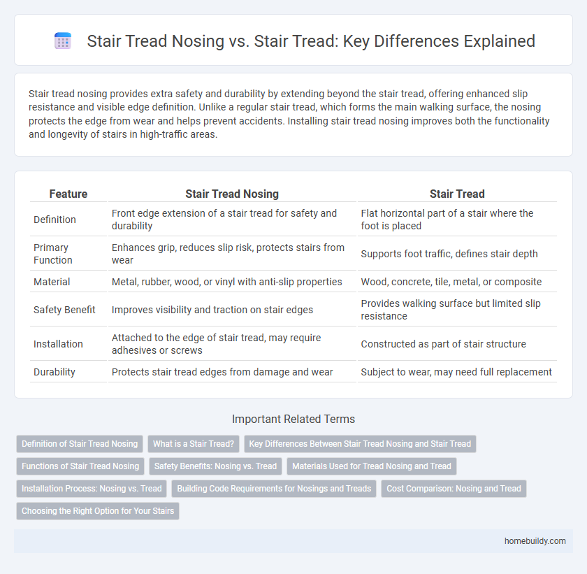 Stair Tread Nosing vs. Stair Tread: Key Differences Explained