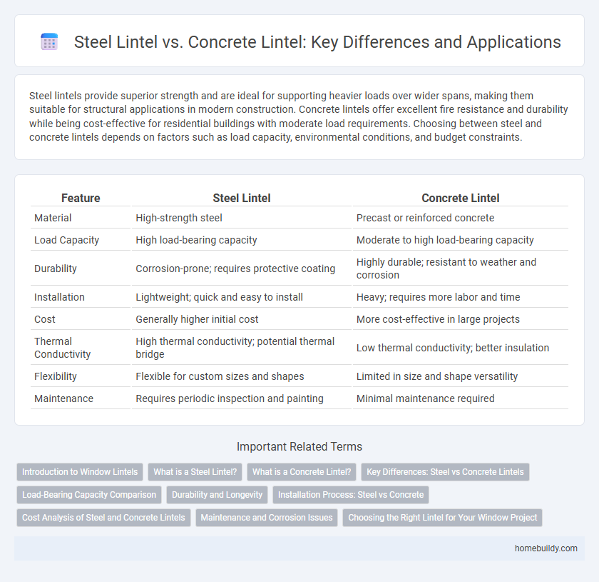 Steel Lintel vs. Concrete Lintel: Key Differences and Applications