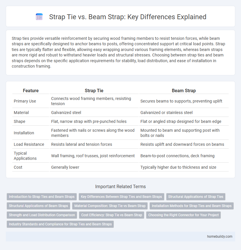 Strap Tie vs. Beam Strap: Key Differences Explained