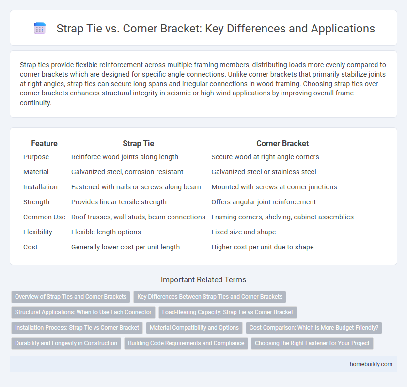 Strap Tie vs. Corner Bracket: Key Differences and Applications