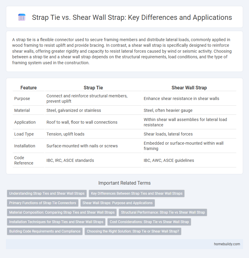 Strap Tie vs. Shear Wall Strap: Key Differences and Applications