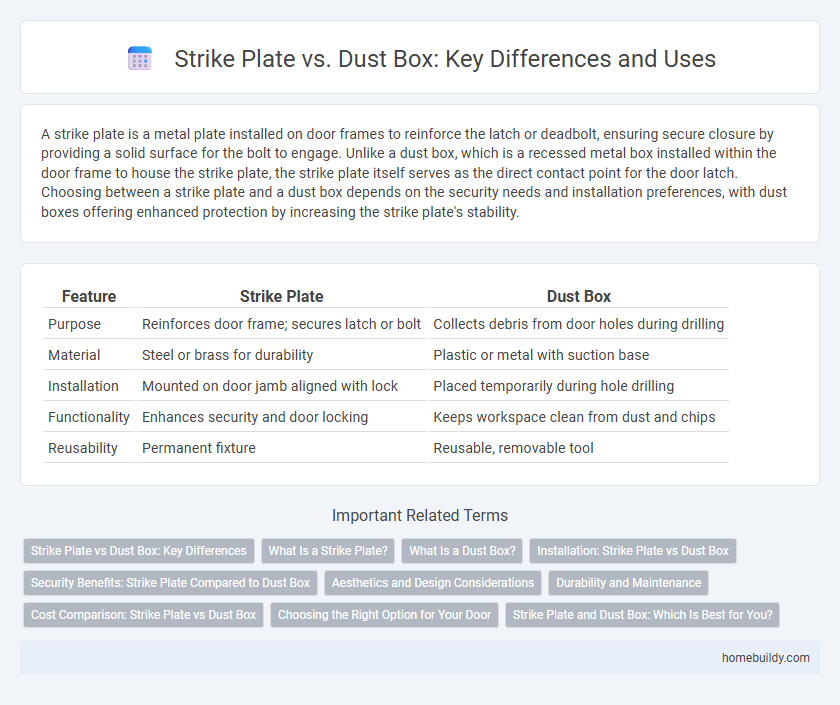 Strike Plate vs. Dust Box: Key Differences and Uses