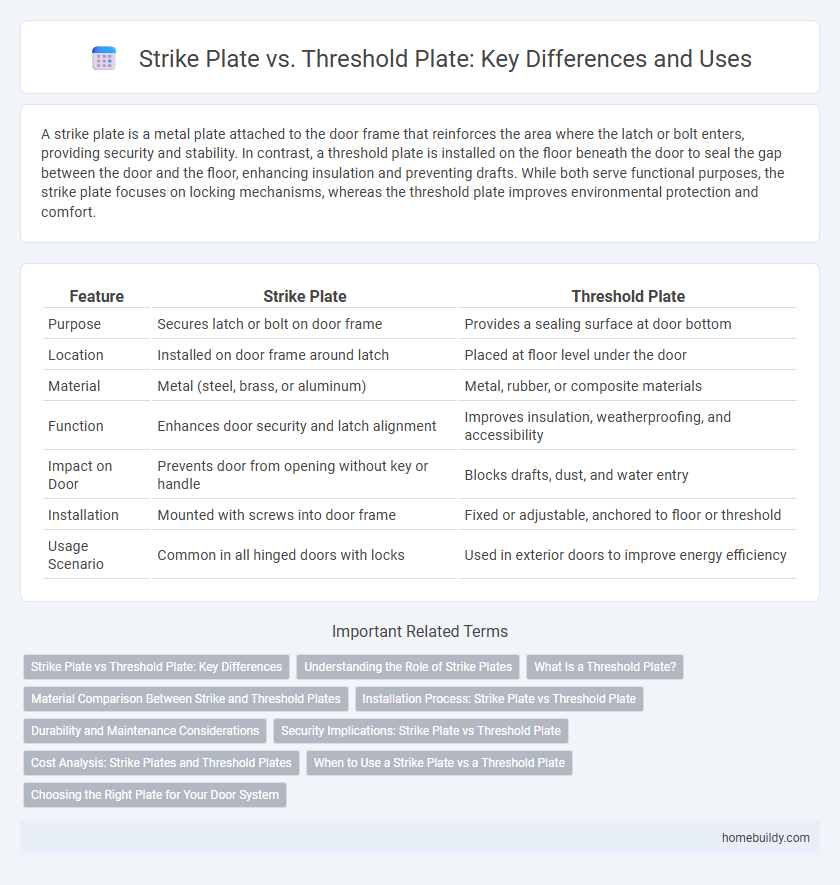 Strike Plate vs. Threshold Plate: Key Differences and Uses