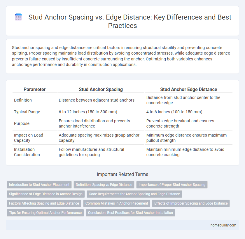 Stud Anchor Spacing vs. Edge Distance: Key Differences and Best Practices