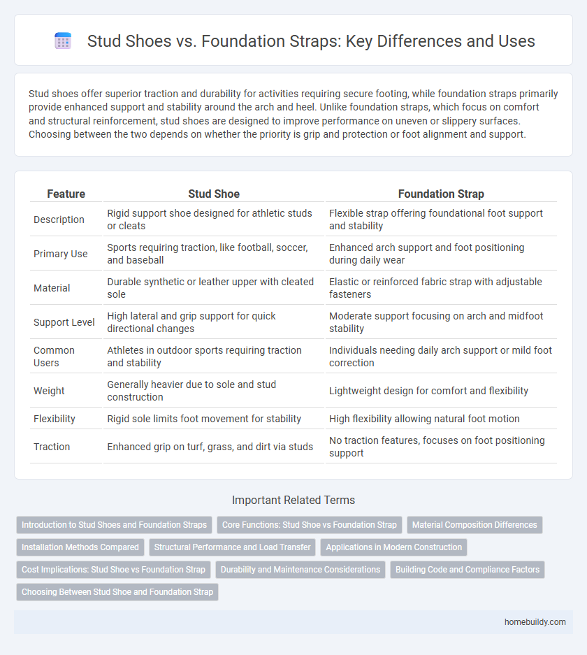 Stud Shoes vs. Foundation Straps: Key Differences and Uses