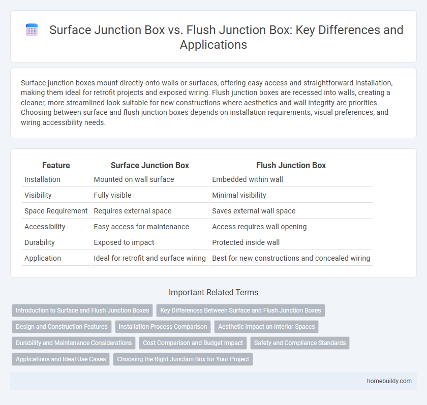 Surface Junction Box vs. Flush Junction Box: Key Differences and Applications