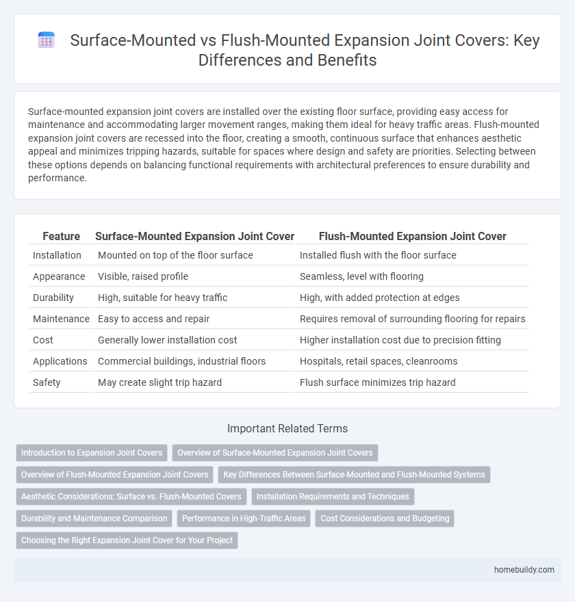 Surface-Mounted vs Flush-Mounted Expansion Joint Covers: Key Differences and Benefits