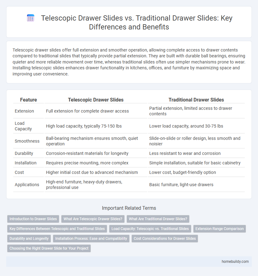 Telescopic Drawer Slides vs. Traditional Drawer Slides: Key Differences and Benefits