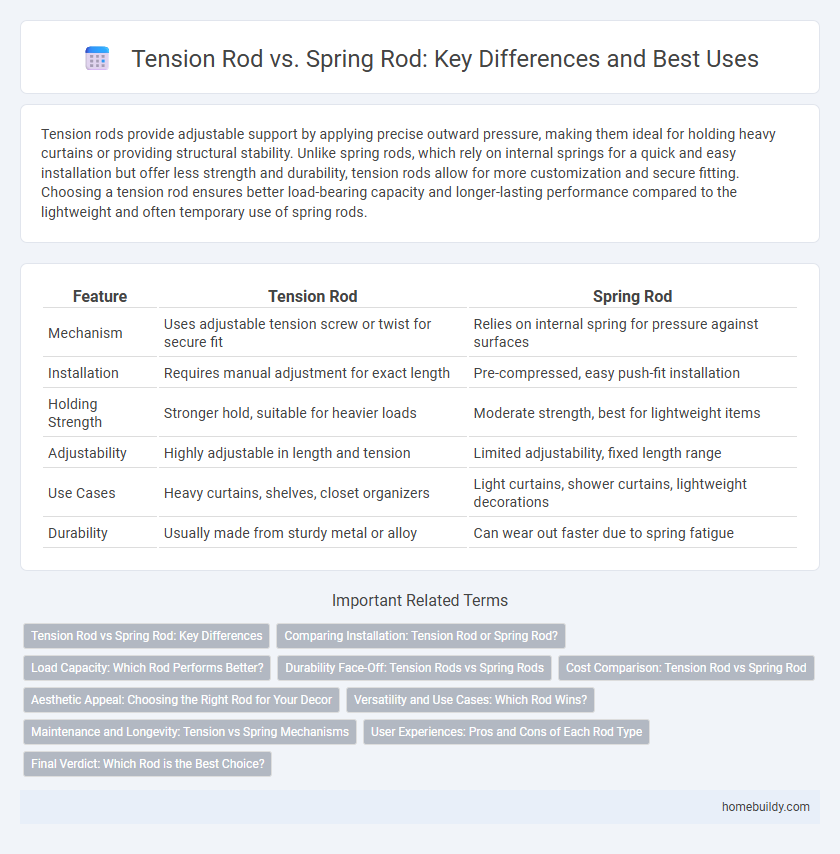Tension Rod vs. Spring Rod: Key Differences and Best Uses