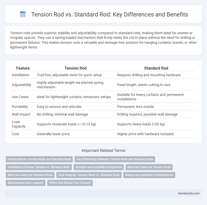 Tension Rod vs. Standard Rod: Key Differences and Benefits