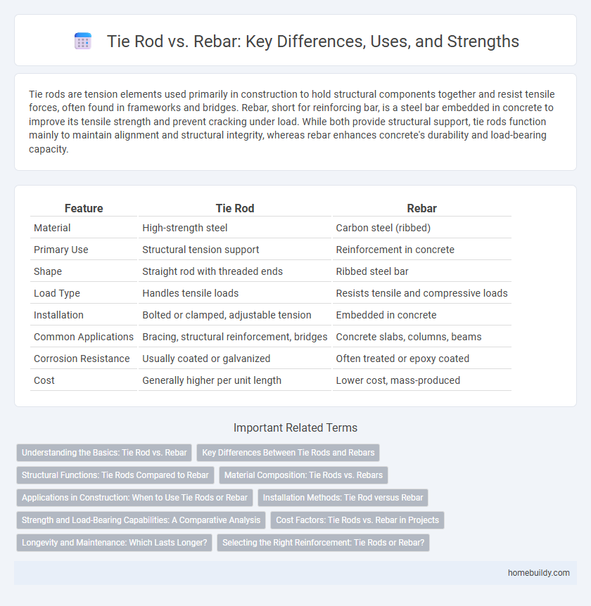 Tie Rod vs. Rebar: Key Differences, Uses, and Strengths
