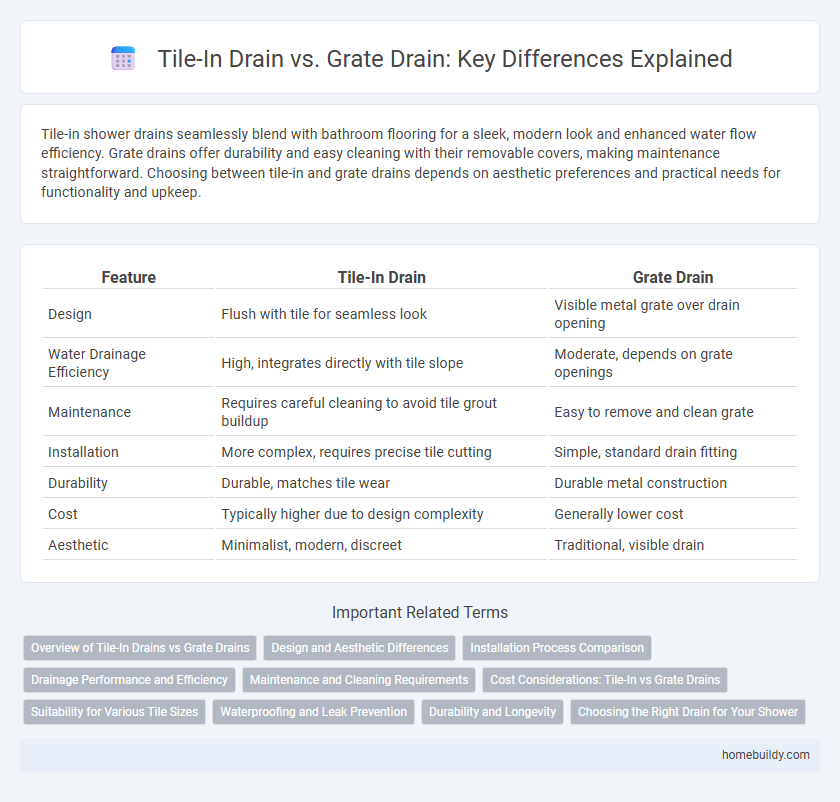 Tile-In Drain vs. Grate Drain: Key Differences Explained