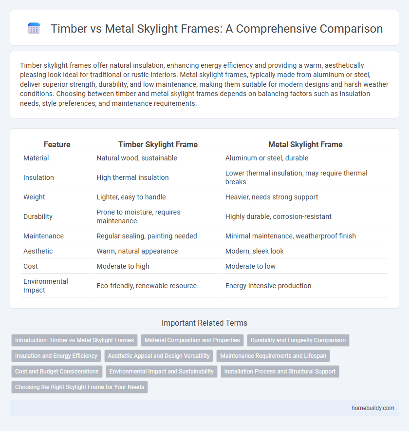 Timber vs Metal Skylight Frames: A Comprehensive Comparison