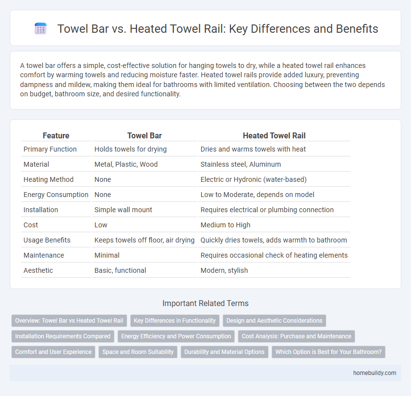 Towel Bar vs. Heated Towel Rail: Key Differences and Benefits