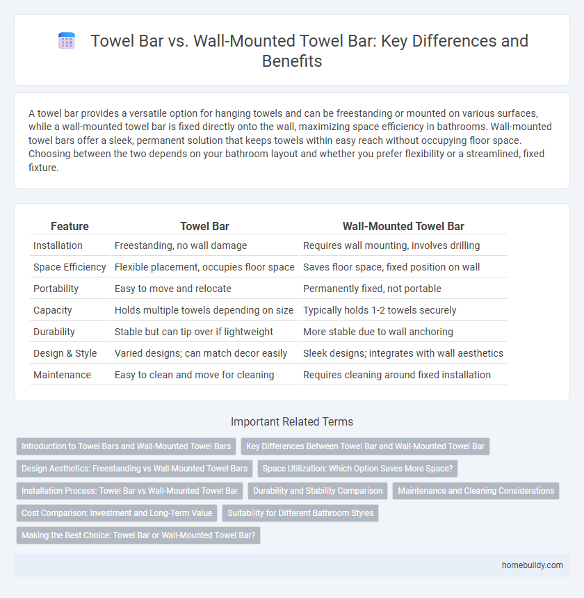 Towel Bar vs. Wall-Mounted Towel Bar: Key Differences and Benefits