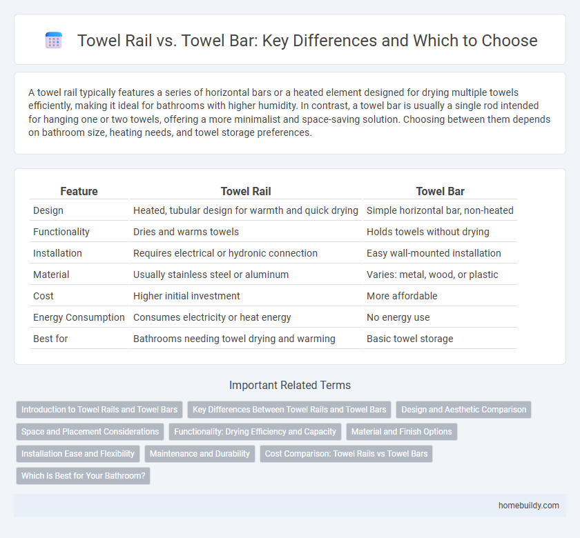 Towel Rail vs. Towel Bar: Key Differences and Which to Choose