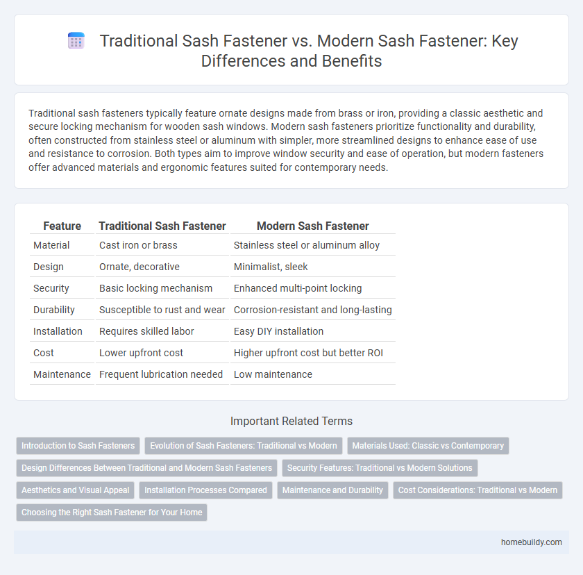 Traditional Sash Fastener vs. Modern Sash Fastener: Key Differences and Benefits