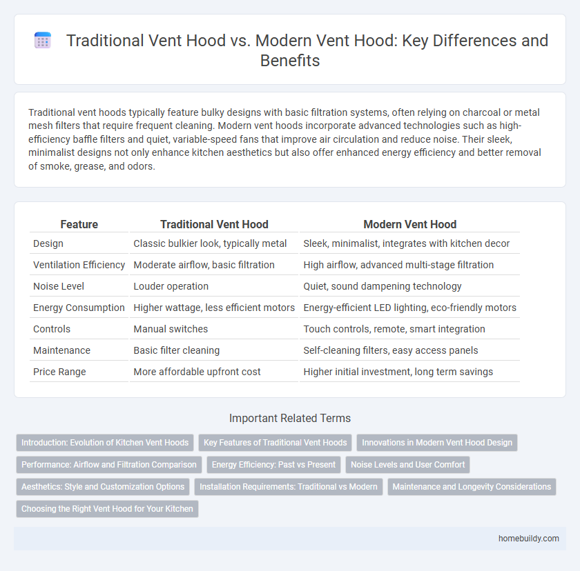 Traditional Vent Hood vs. Modern Vent Hood: Key Differences and Benefits