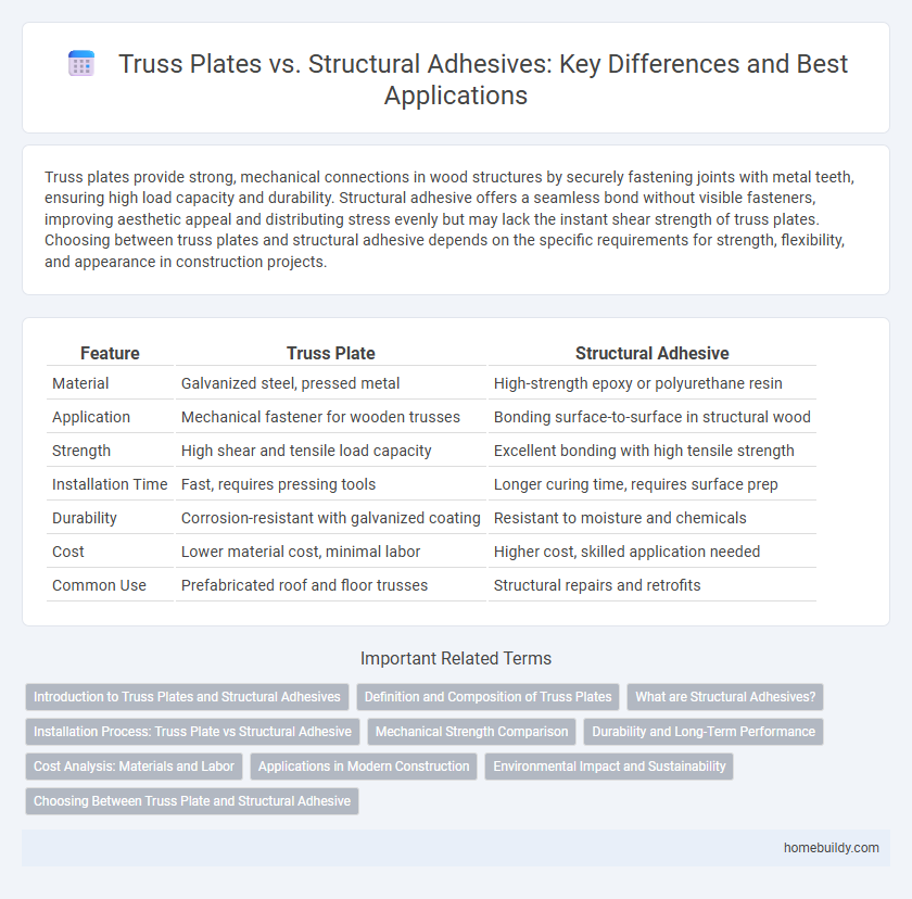 Truss Plates vs. Structural Adhesives: Key Differences and Best Applications