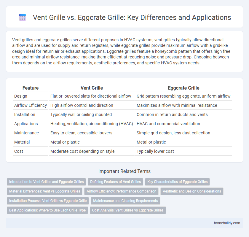 Vent Grille vs. Eggcrate Grille: Key Differences and Applications