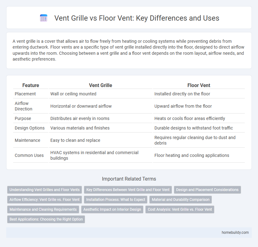 Vent Grille vs Floor Vent: Key Differences and Uses