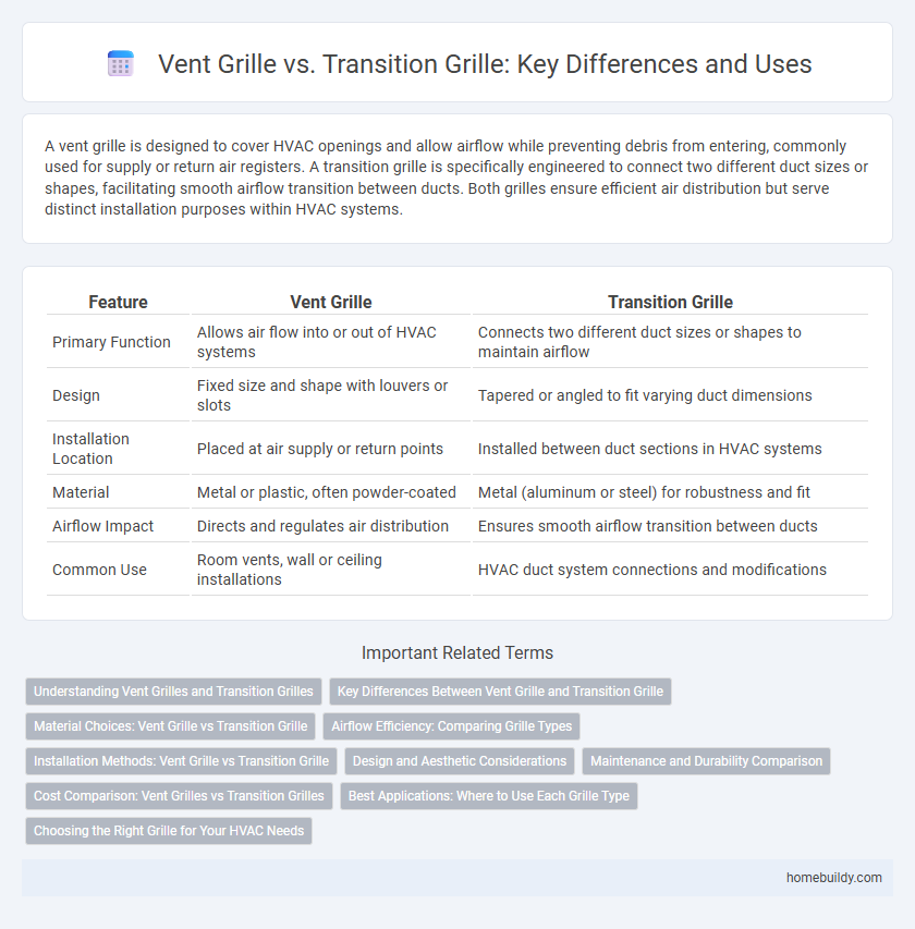 Vent Grille vs. Transition Grille: Key Differences and Uses