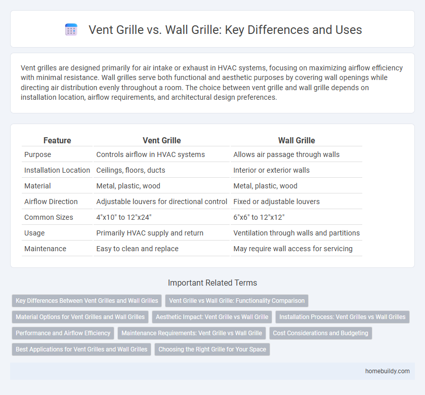 Vent Grille vs. Wall Grille: Key Differences and Uses