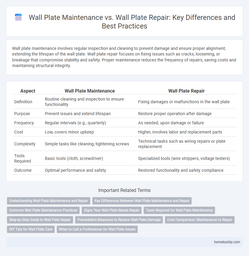 Wall Plate Maintenance vs. Wall Plate Repair: Key Differences and Best Practices