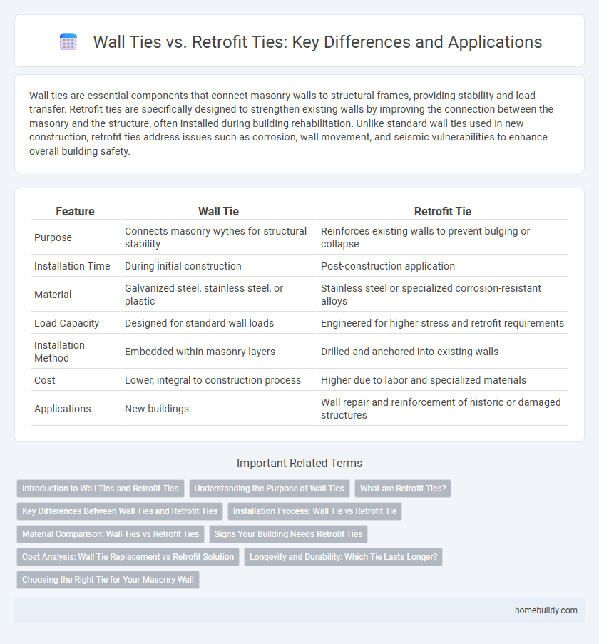 Wall Ties vs. Retrofit Ties: Key Differences and Applications