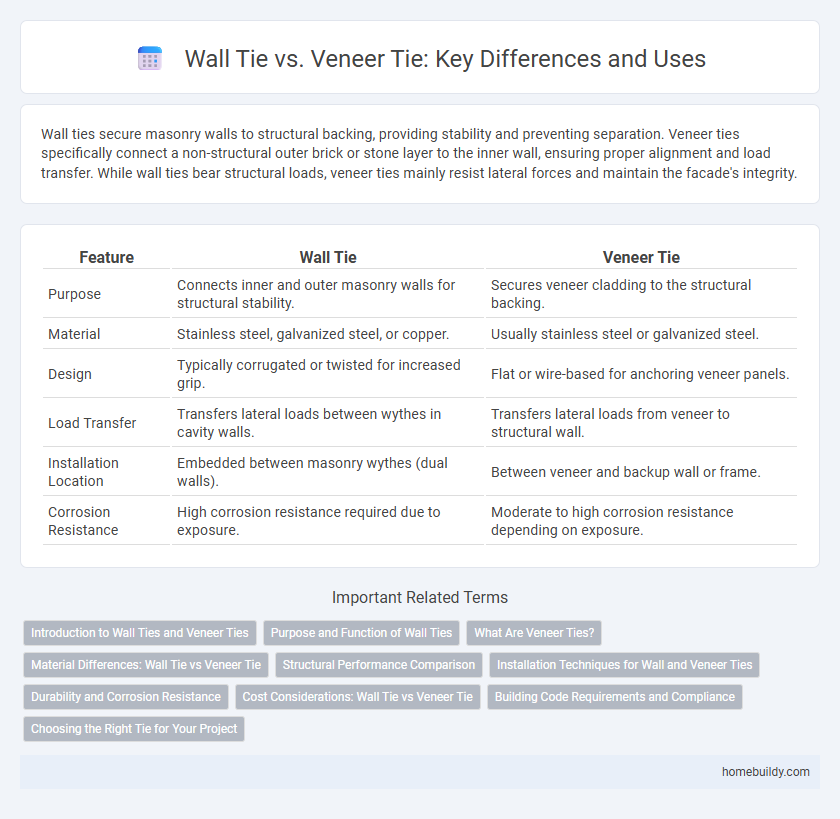 Wall Tie vs. Veneer Tie: Key Differences and Uses