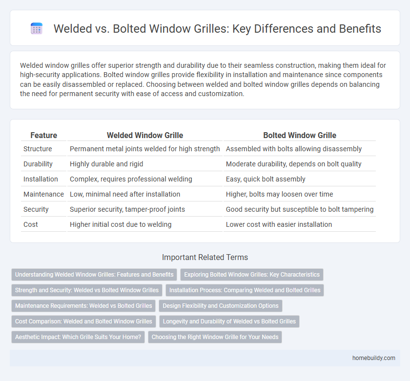 Welded vs. Bolted Window Grilles: Key Differences and Benefits