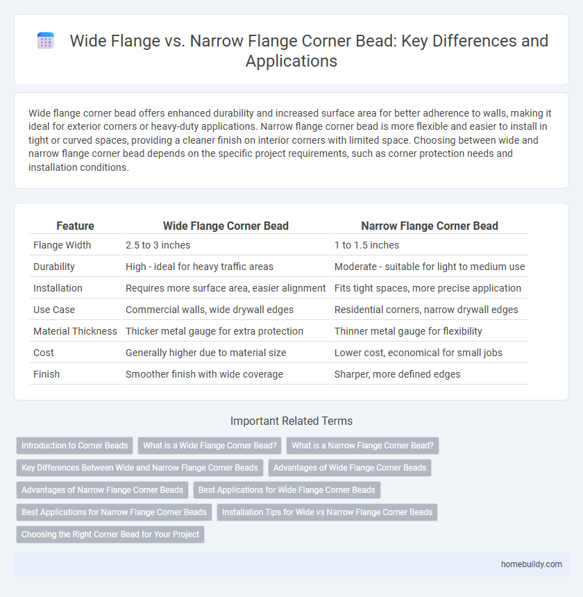 Wide Flange vs. Narrow Flange Corner Bead: Key Differences and Applications