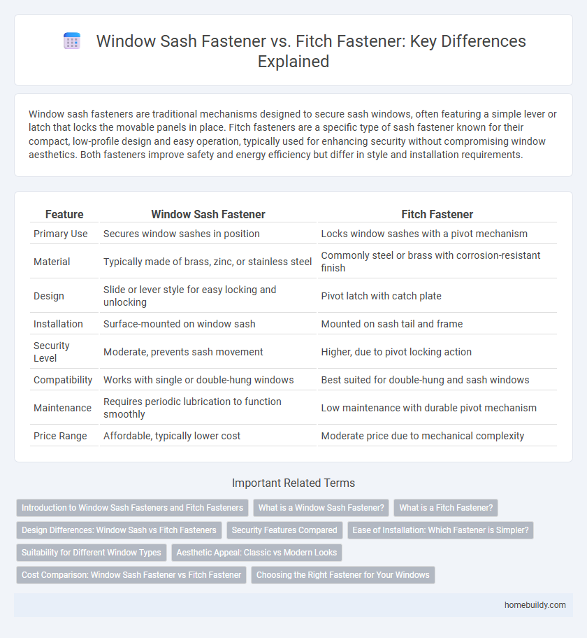 Window Sash Fastener vs. Fitch Fastener: Key Differences Explained