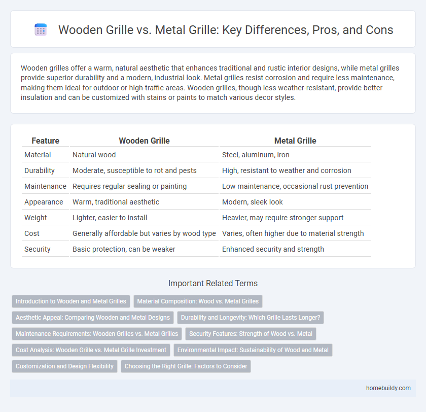 Wooden Grille vs. Metal Grille: Key Differences, Pros, and Cons