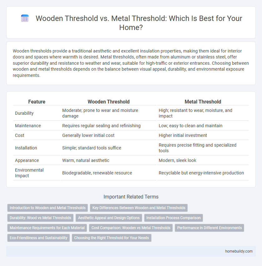 Wooden Threshold vs. Metal Threshold: Which Is Best for Your Home?