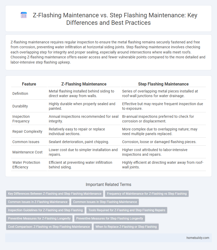 Z-Flashing Maintenance vs. Step Flashing Maintenance: Key Differences and Best Practices