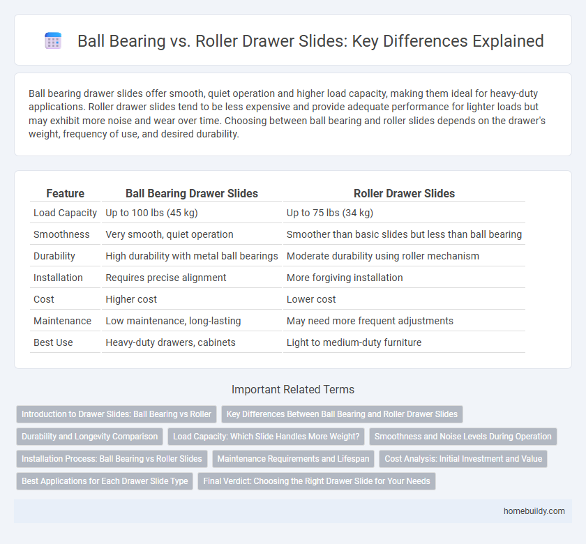Ball Bearing vs. Roller Drawer Slides: Key Differences Explained