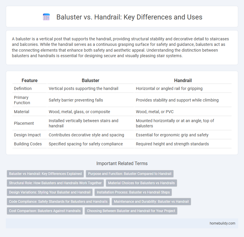 Baluster vs. Handrail: Key Differences and Uses