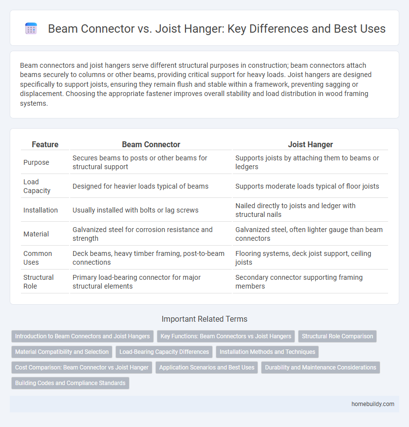 Beam Connector vs. Joist Hanger: Key Differences and Best Uses