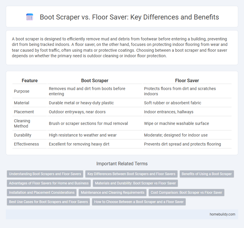 Boot Scraper vs. Floor Saver: Key Differences and Benefits